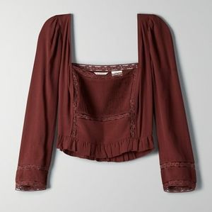 NWT Aritzia Troubadour Blouse